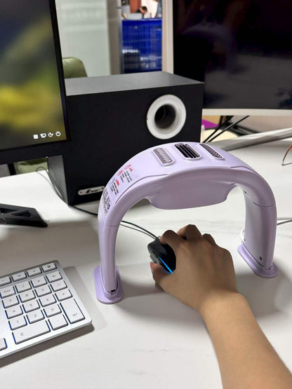 Foldable Desk Hand Warmer – 3-Level PTC Ceramic Heater for Keyboard & Mouse